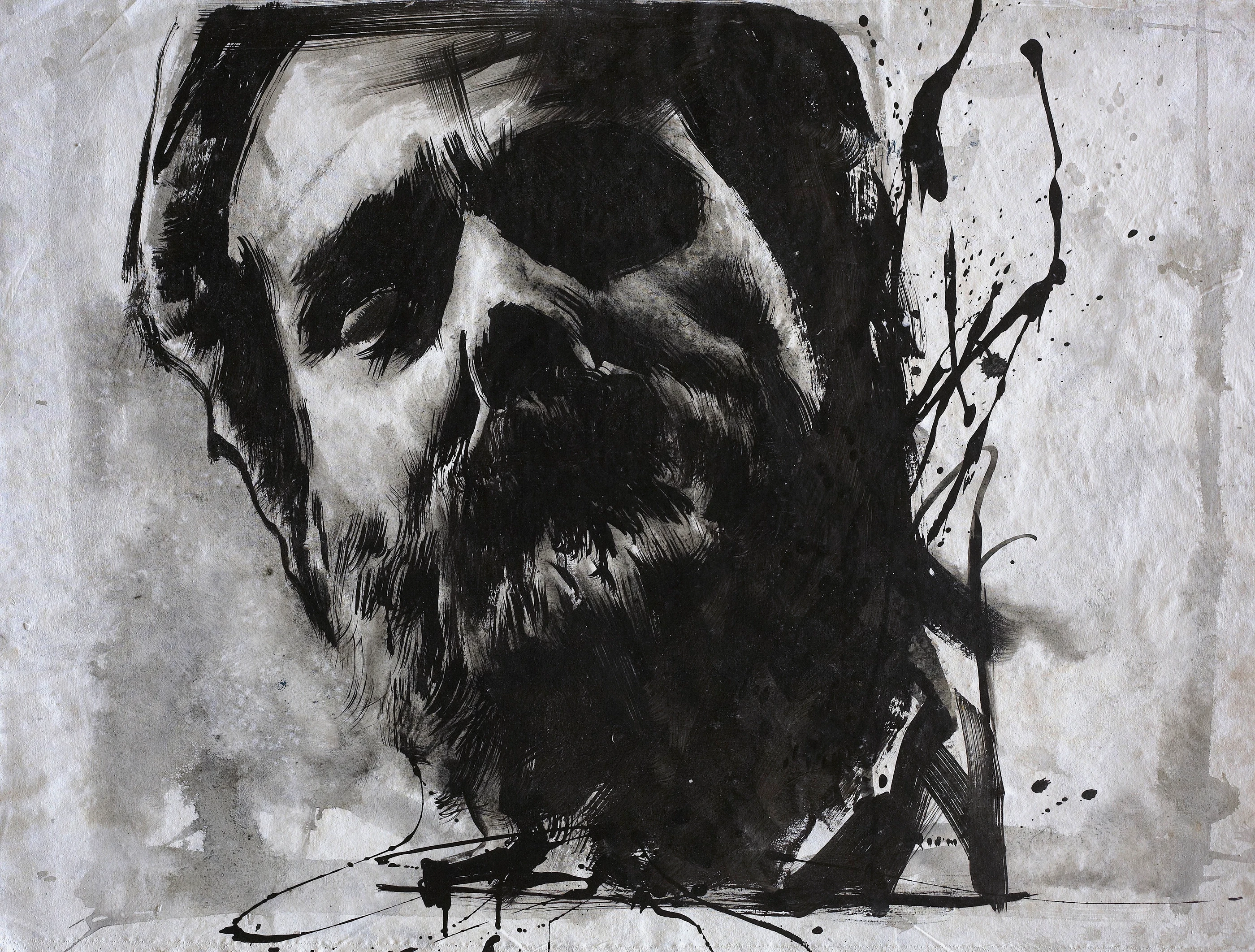 Berlin calling17 by Lo Chan Peng, Ink on canvas, 2011, 97 × 78 cm