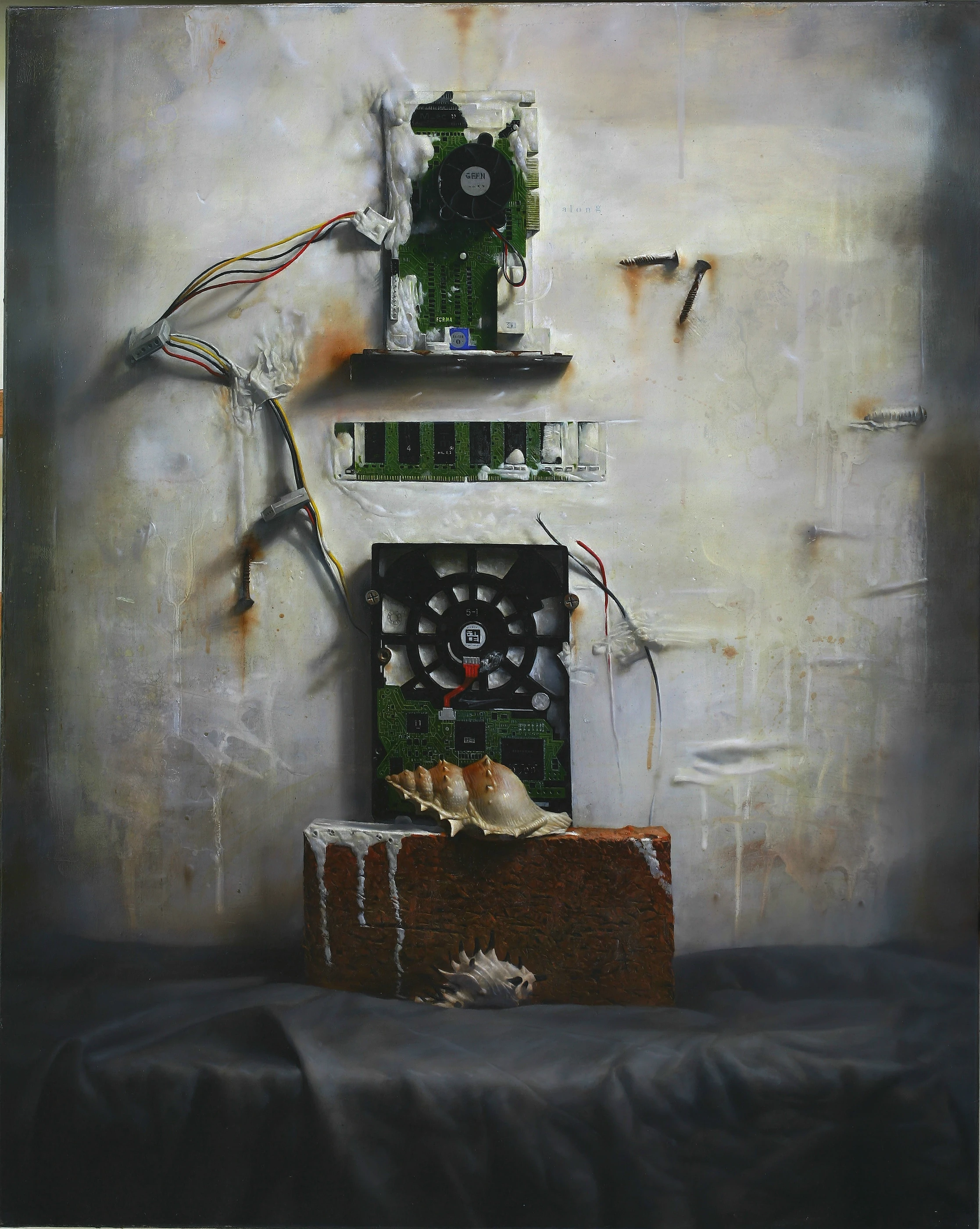 Ritual by Lo Chan Peng, Oil on canvas, 91 × 72.5 cm