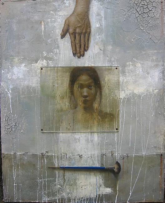 The Trial of an Artist by Lo Chan Peng, Oil on canvas, 2004