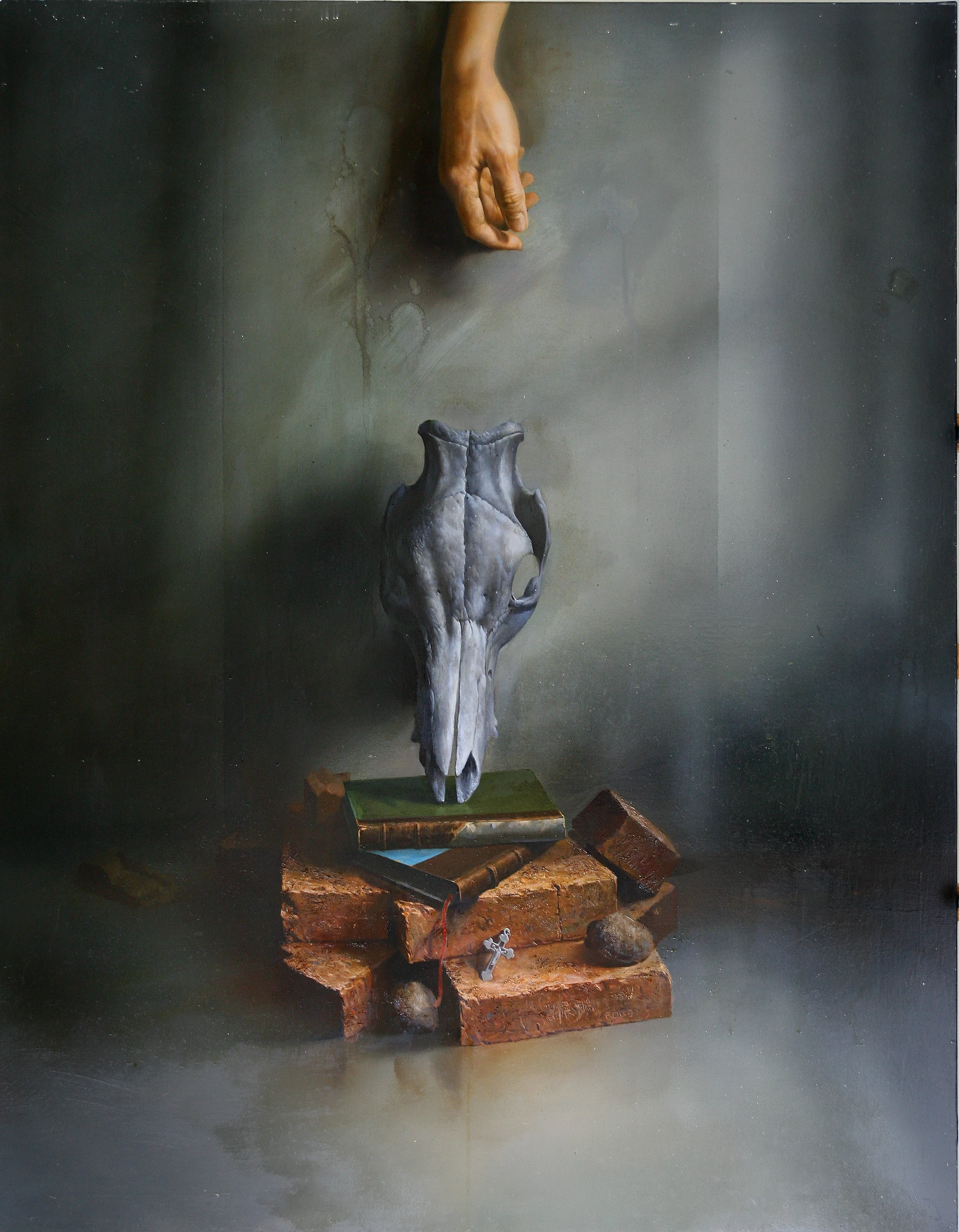 The Trial of an Artist by Lo Chan Peng, Oil on canvas, 2005