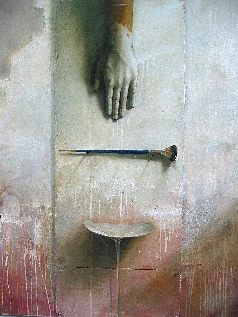 The Trial of an Artist No.1 by Lo Chan Peng, Oil on canvas