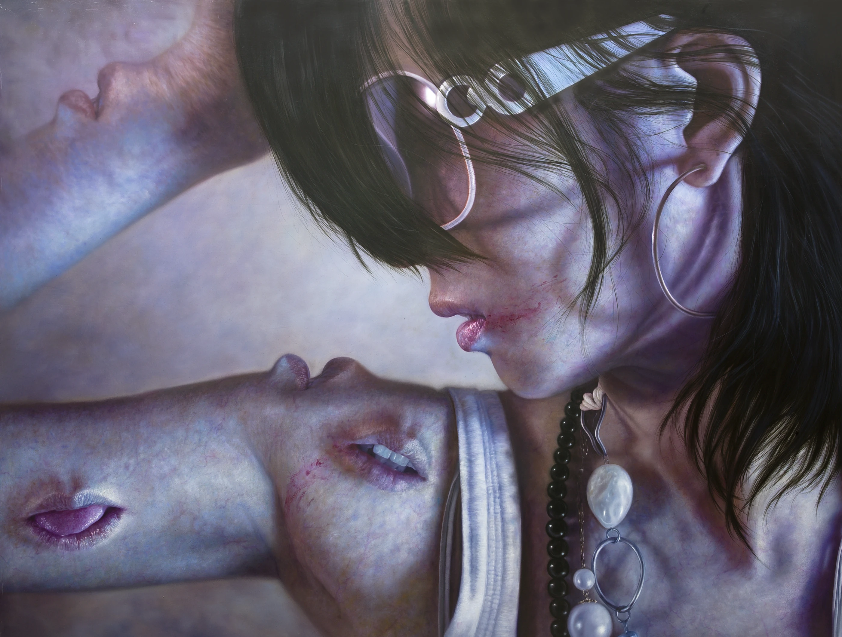 Strawberry Generation The Night Marching 10-Whisper by Lo Chan Peng, 2010, 259 × 194 cm
