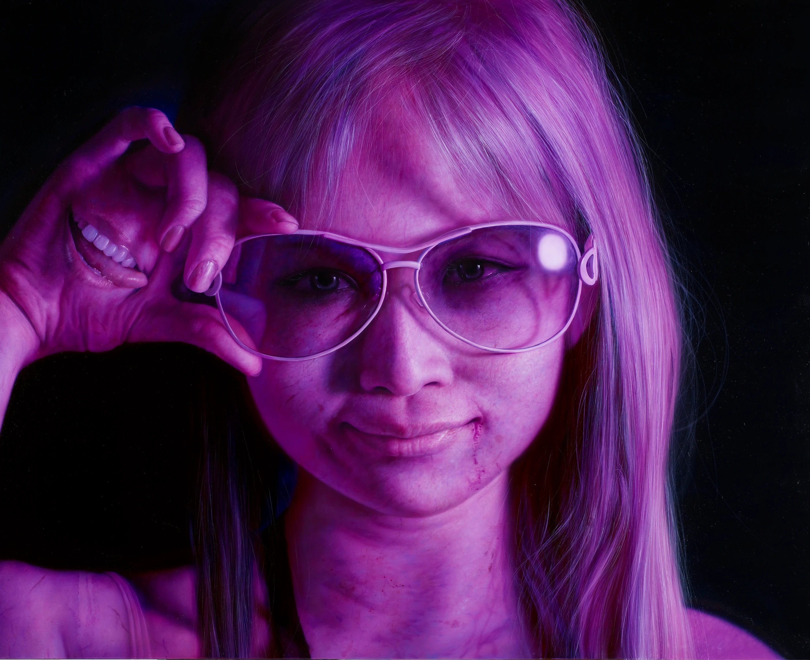 Strawberry Generation 7 - Deidara by Lo Chan Peng, Oil on canvas, 2009, 162 × 130 cm