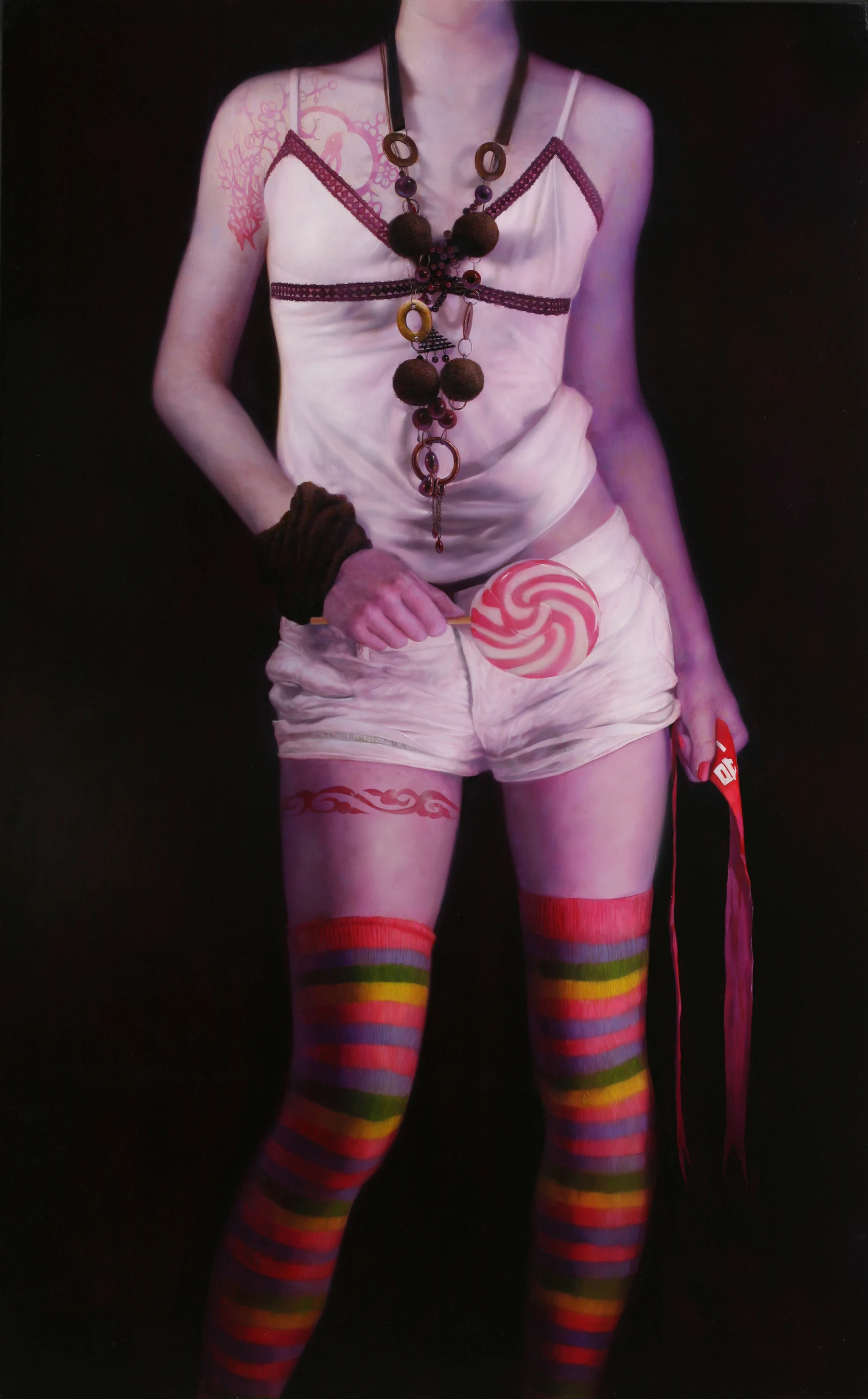 Journal of Strawberry Generation13 by Lo Chan Peng, Oil on canvas, 2008, 116.5 × 80 cm