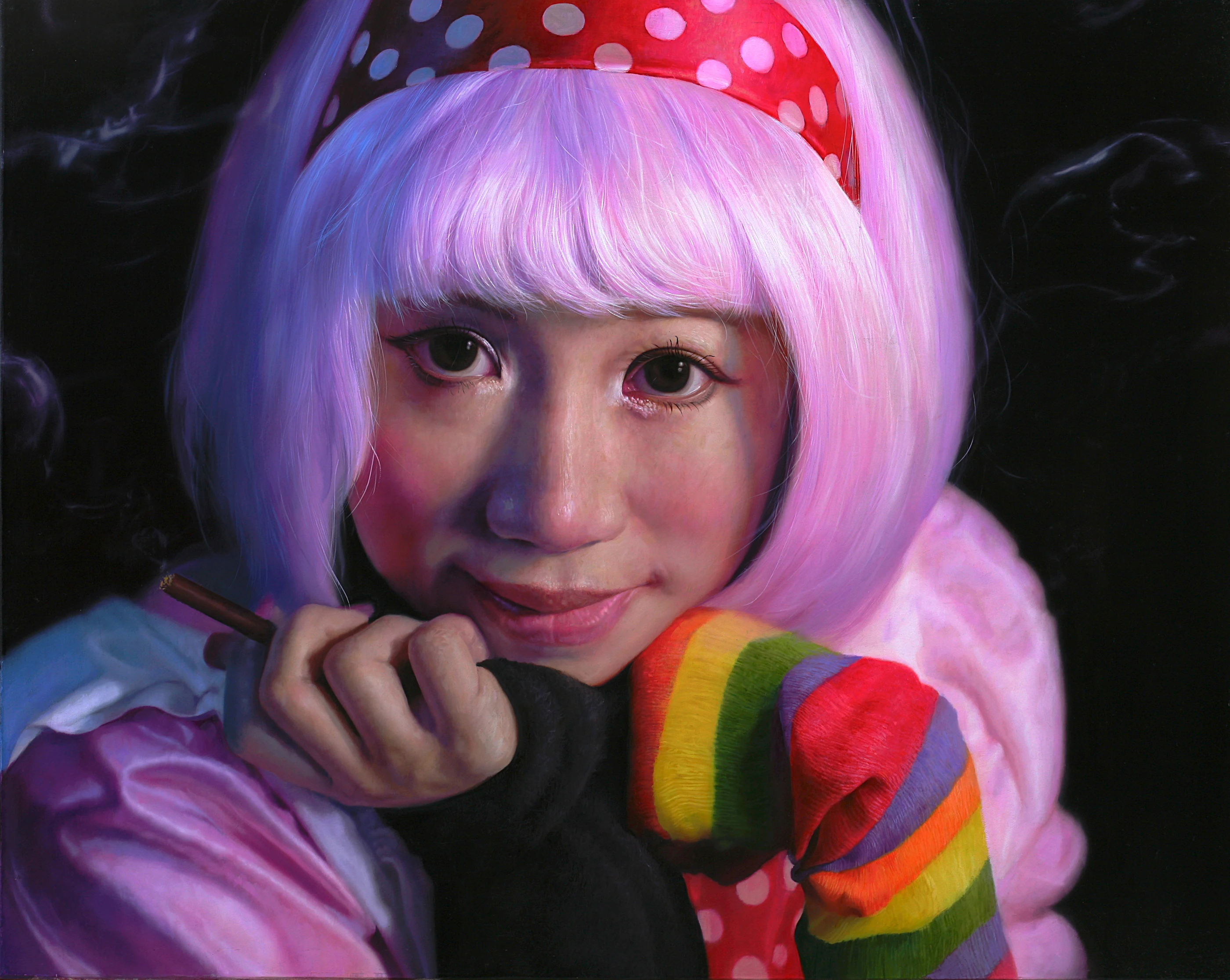 Journal of Strawberry Generation6 by Lo Chan Peng, Oil on canvas, 2007, 91 × 72.5 cm