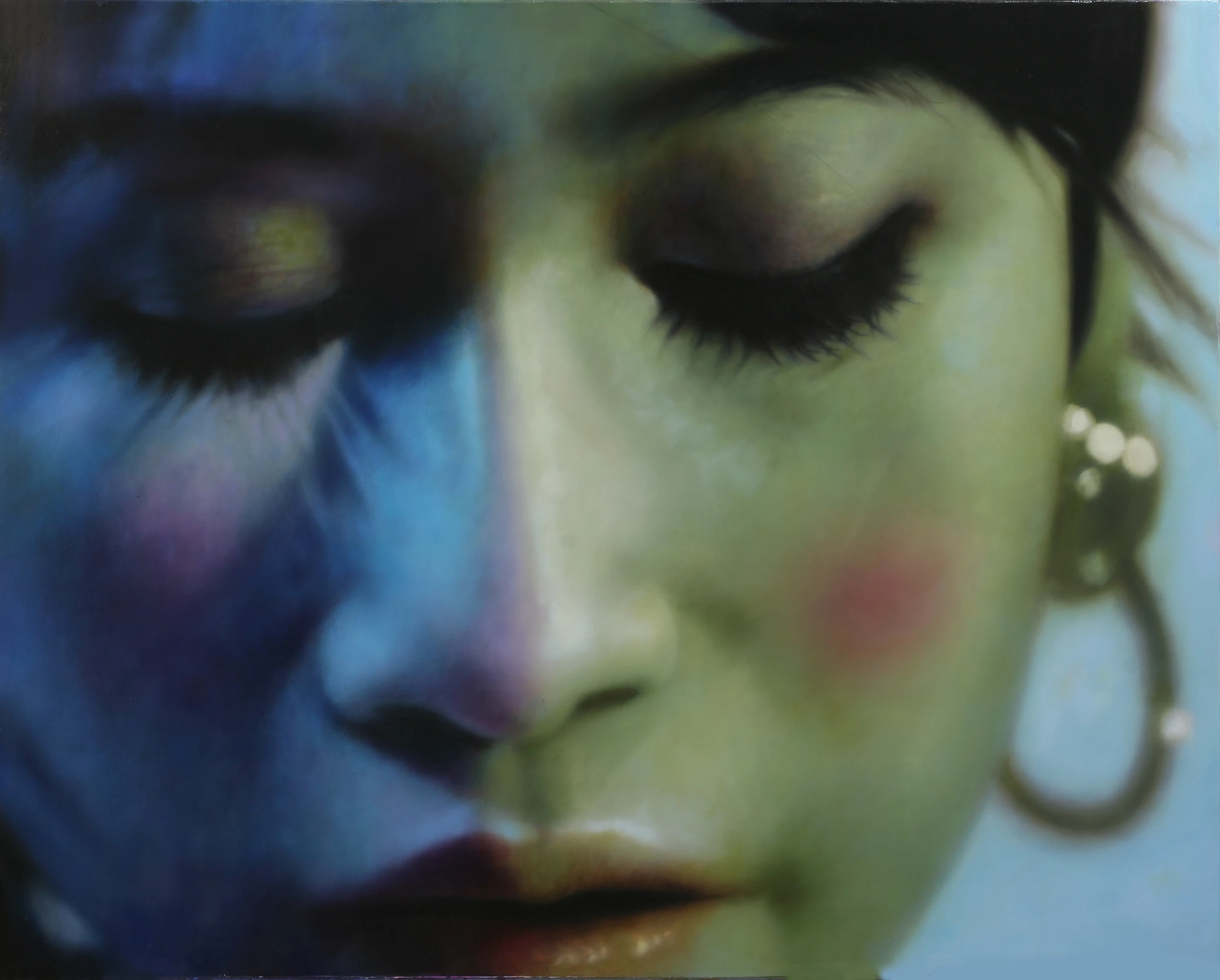 羅展鵬《草莓族青春日誌8號》,油彩、畫布,2007,91 × 72.5 公分