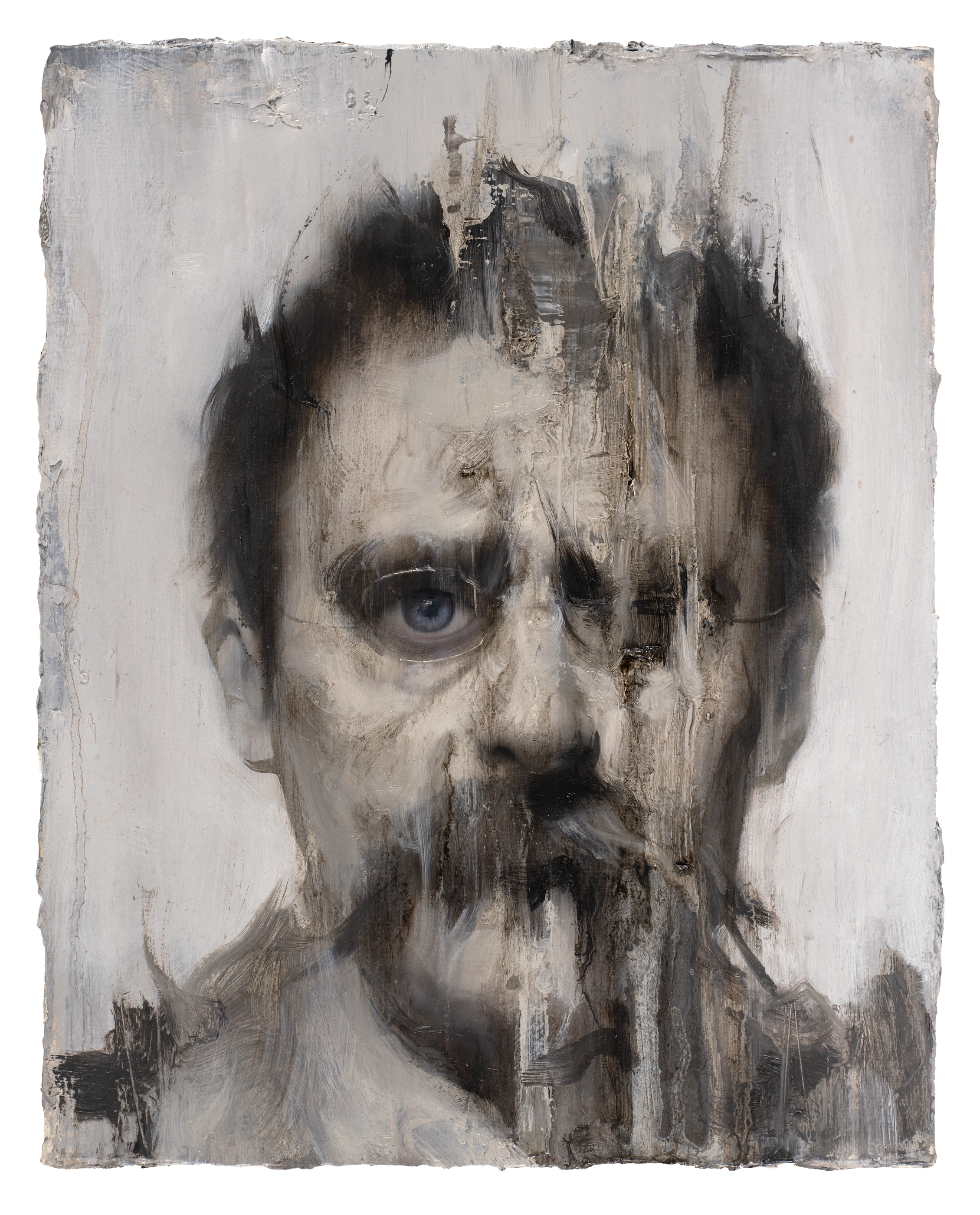 Friedrich Wilhelm Nietzsche by Lo Chan Peng, Oil on canvas, 2020, 28 × 35 cm
