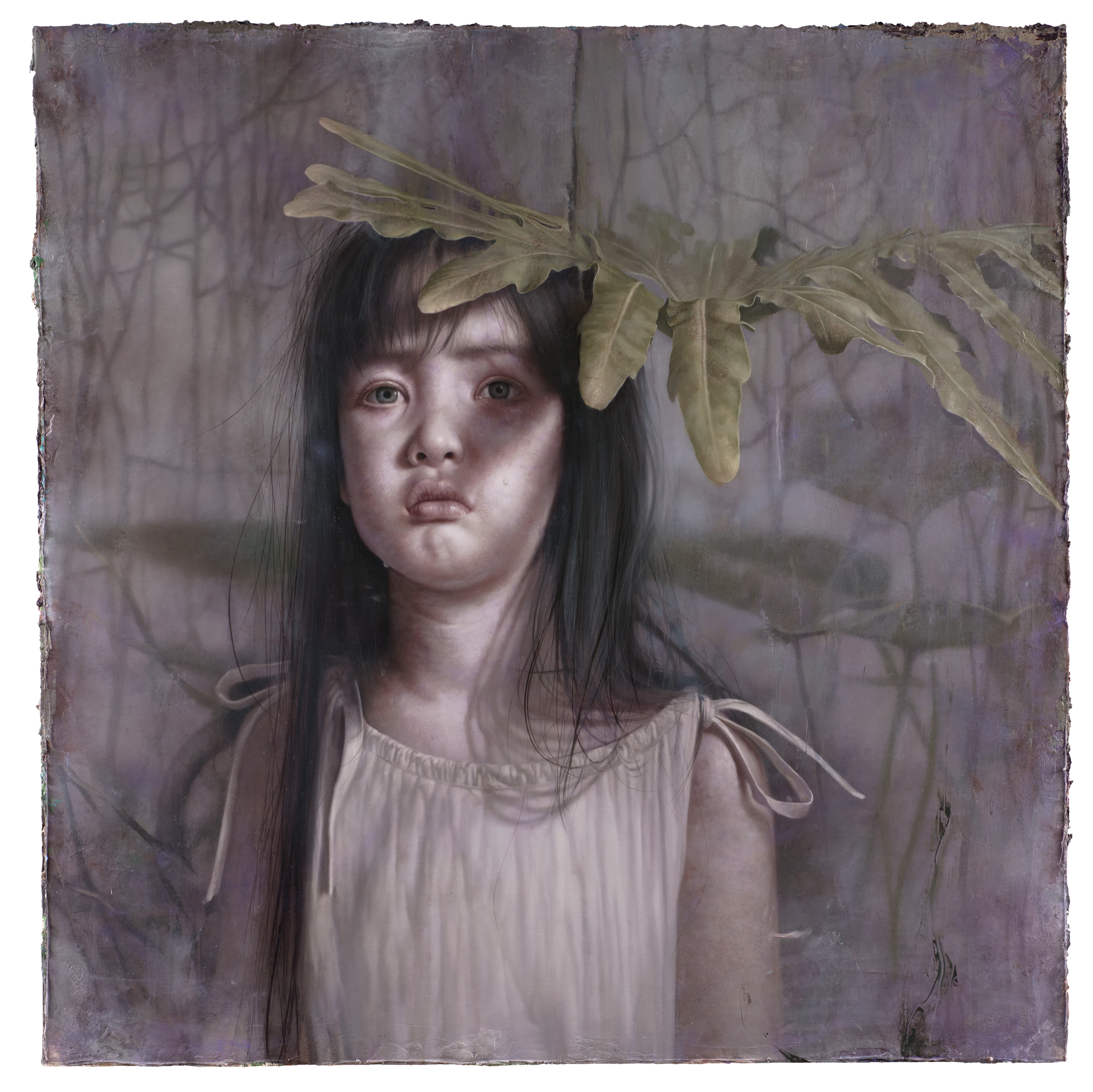 Garden of Secret2 by Lo Chan Peng, Oil on canvas, 2020, 98 × 98 cm