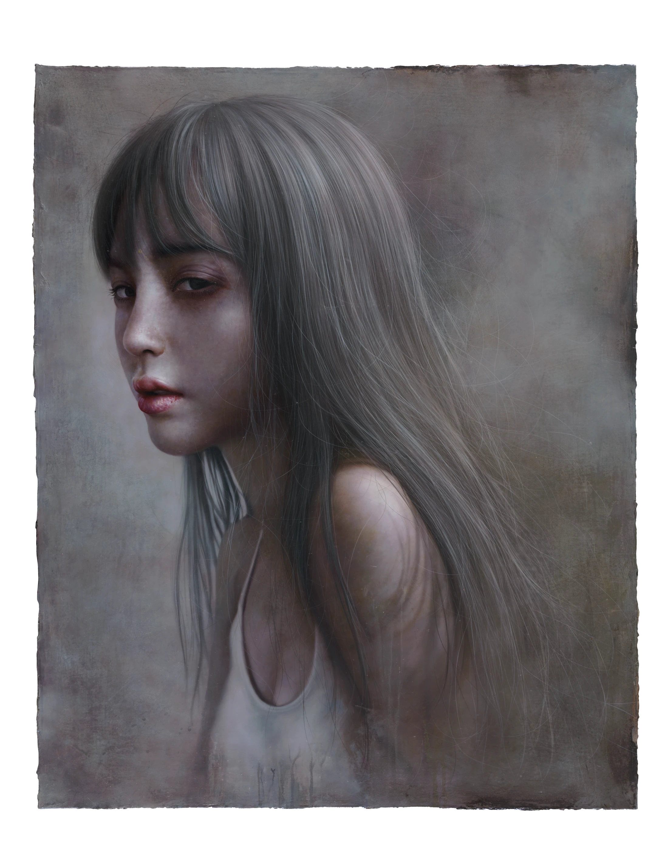 The Fog by Lo Chan Peng, Oil on canvas, 2016, 91 × 72.5 cm