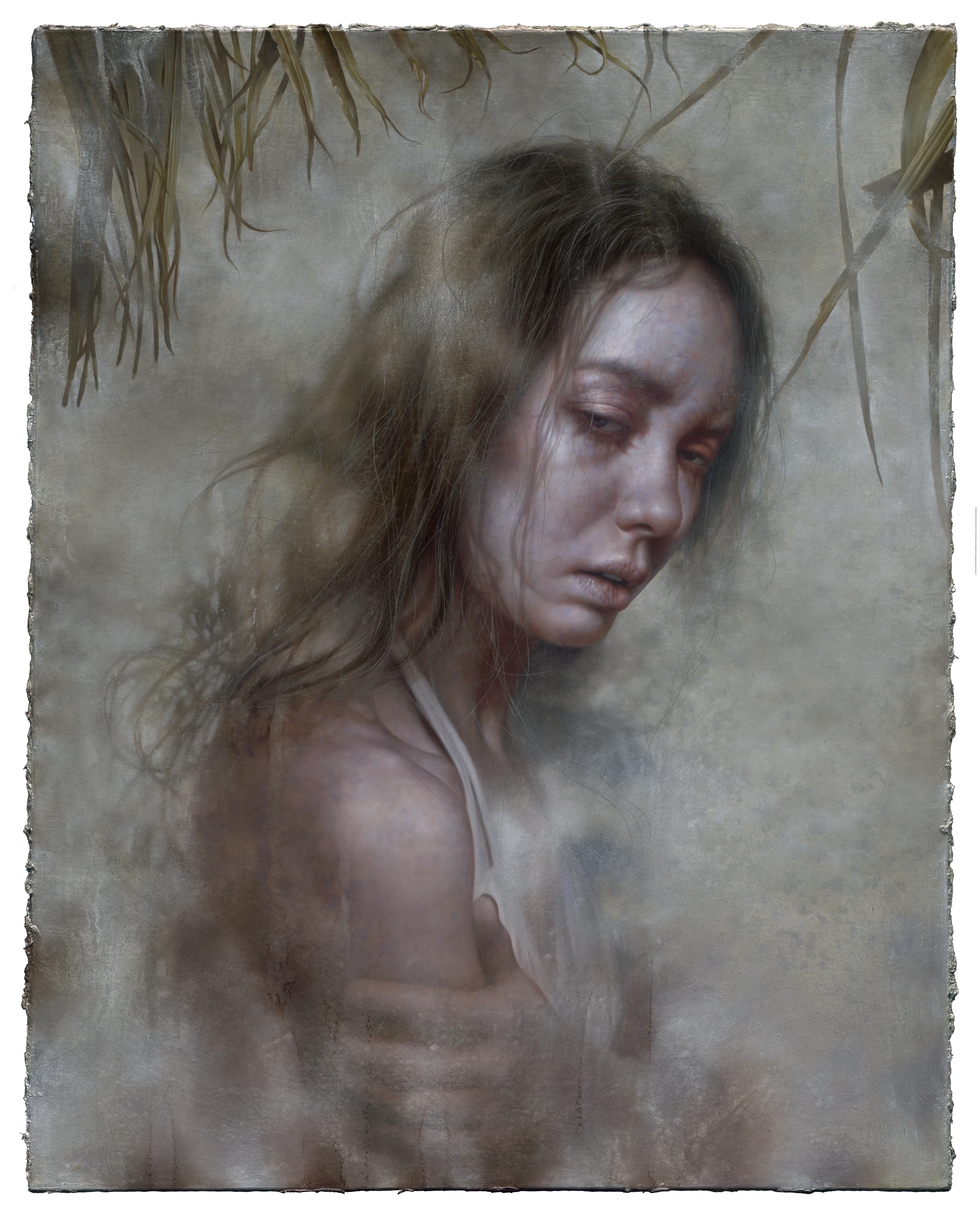 The Observer in the Mist by Lo Chan Peng, Oil on canvas, 2021, 72.5 × 91 cm