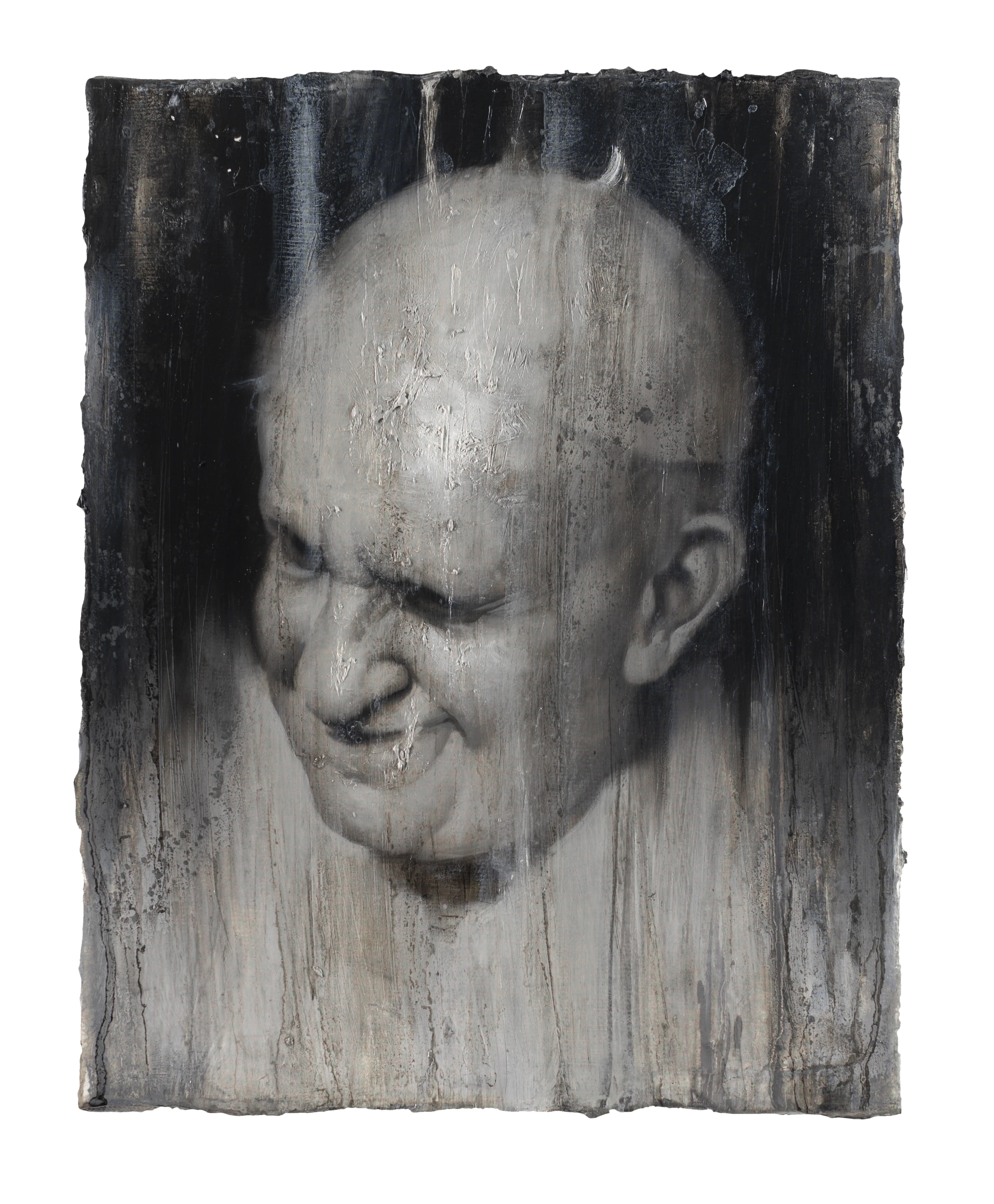 The Papa by Lo Chan Peng, Oil on canvas, 2019, 27 × 35 cm