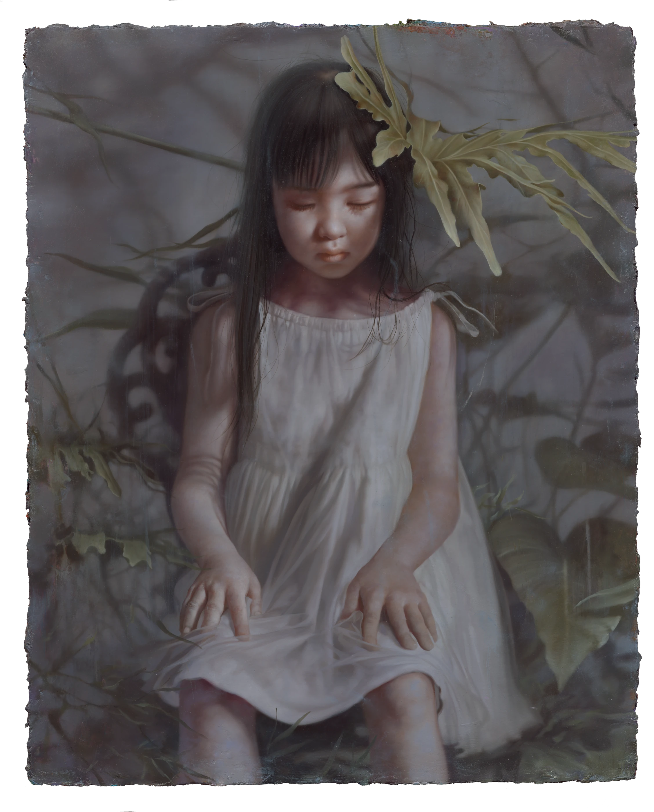 The Garden of Forking Paths by Lo Chan Peng, Oil on canvas, 2022, 91.5 × 73 cm