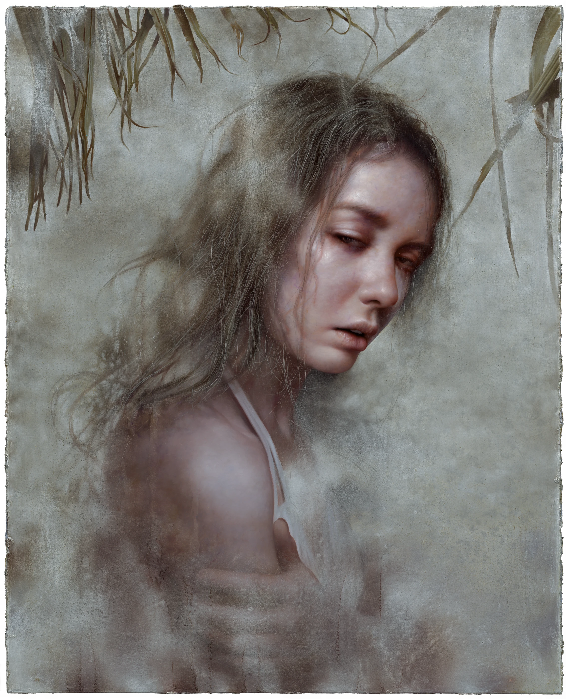 The Observer in the Mist by Lo Chan Peng, Oil on canvas, 2021, 72.5 × 91 cm