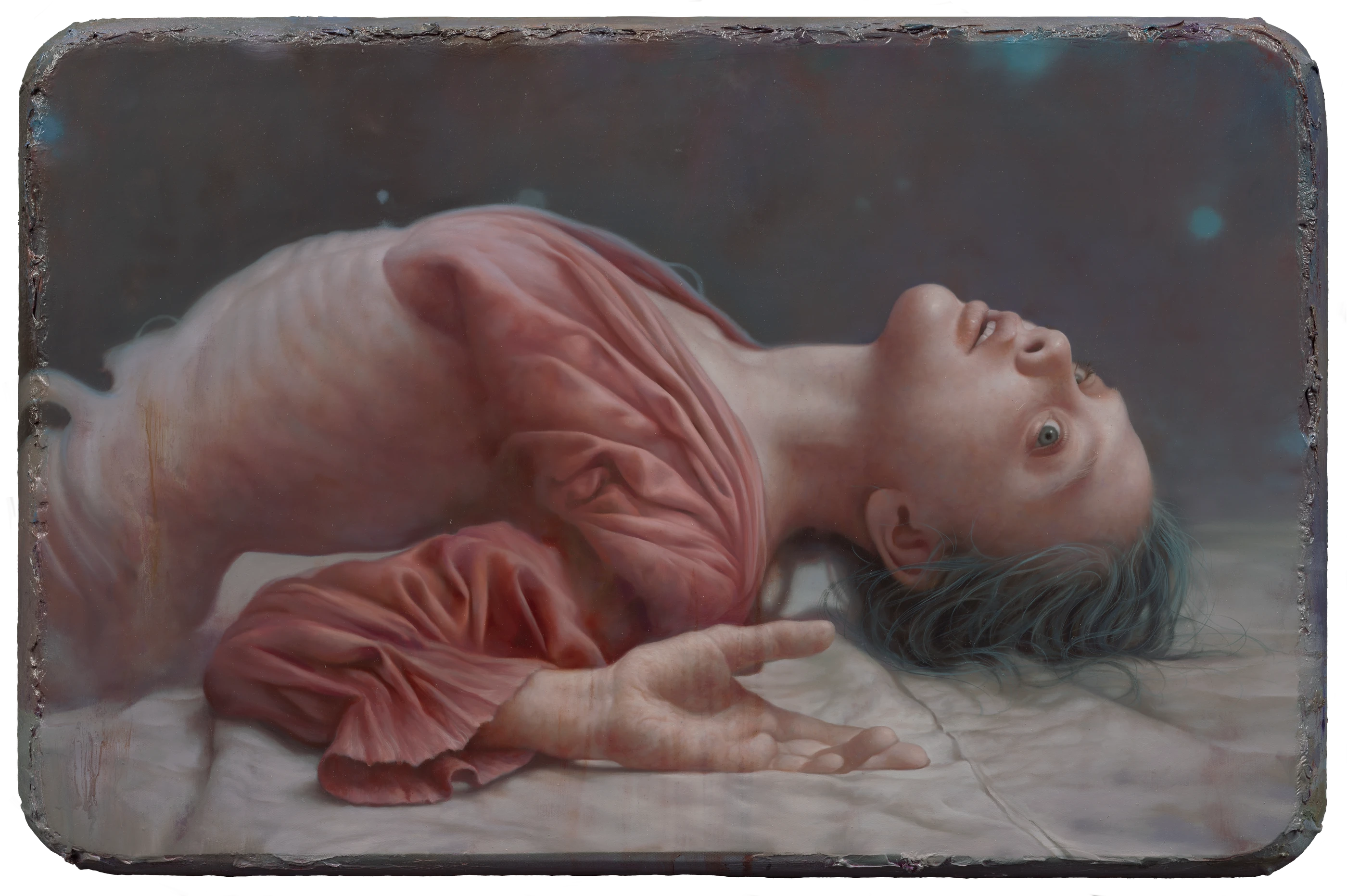 A Dream of yūgen by Lo Chan Peng, Oil on canvas, 2025, 50 × 74 cm